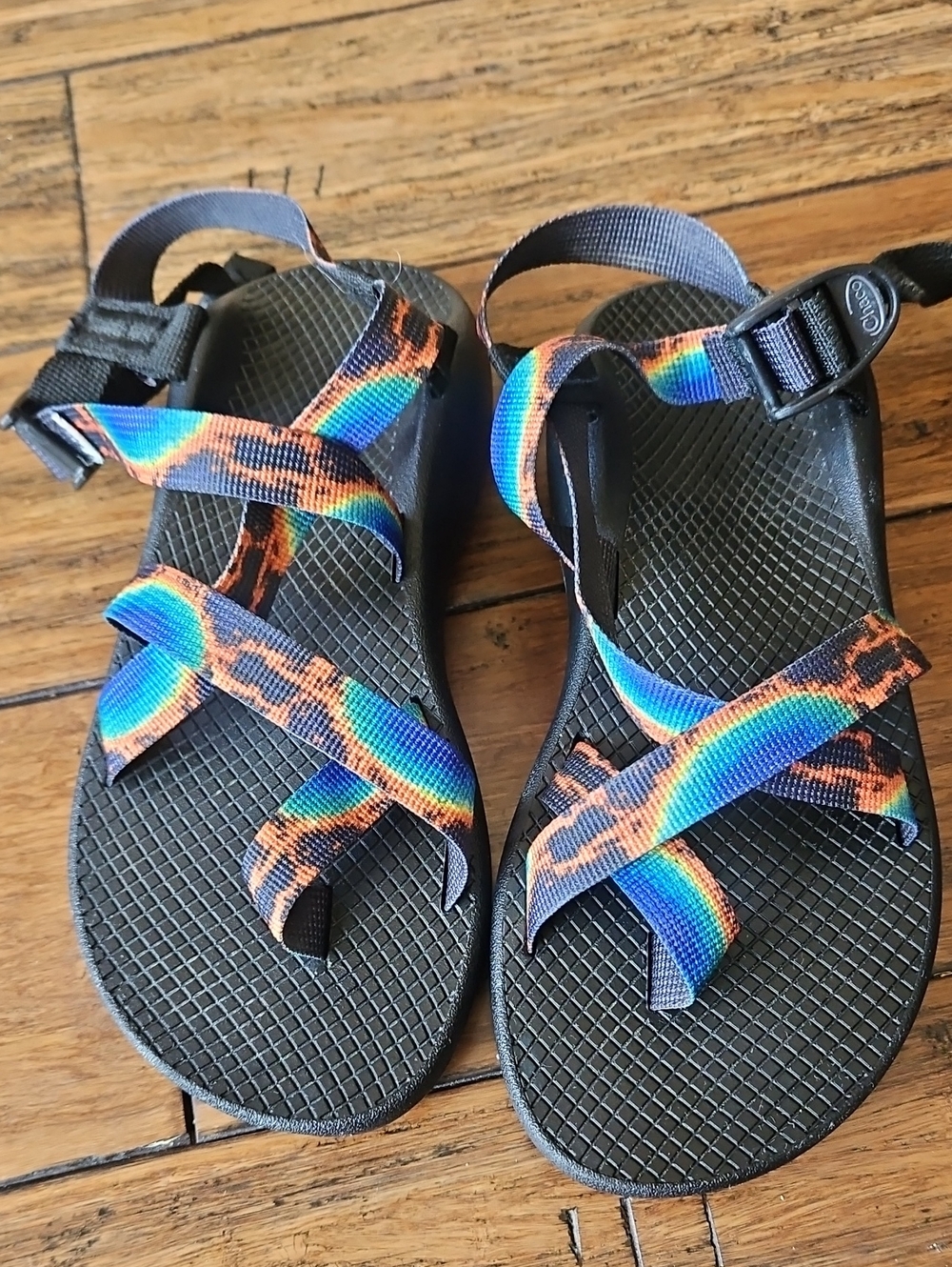 Chaco Z1 National Park Black Sandal Like New Womens Size 8